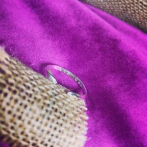 'You Can' hand-stamped open ring