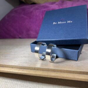 Silver FAT 'smooth' hoops