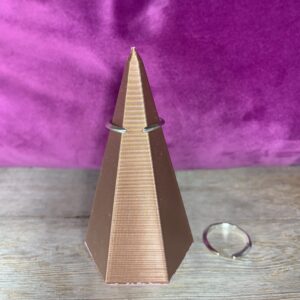 'Hope' hand-stamped open ring