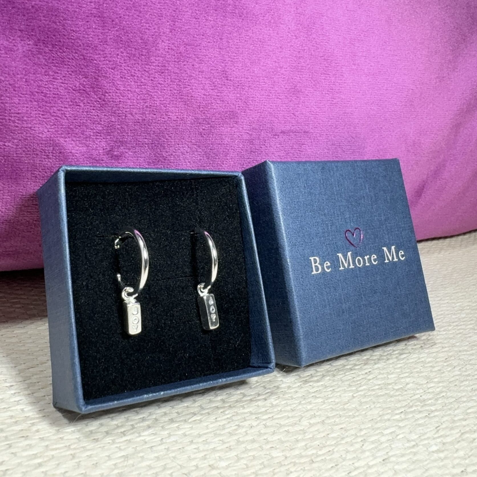 Little pieces of 'Joy' dangles - small hoops - Image 3