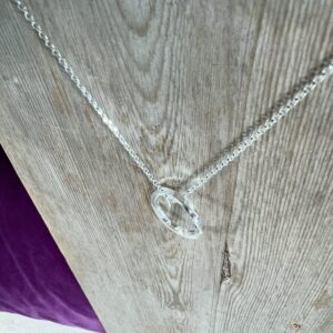 'Today' hand-stamped twisted necklace