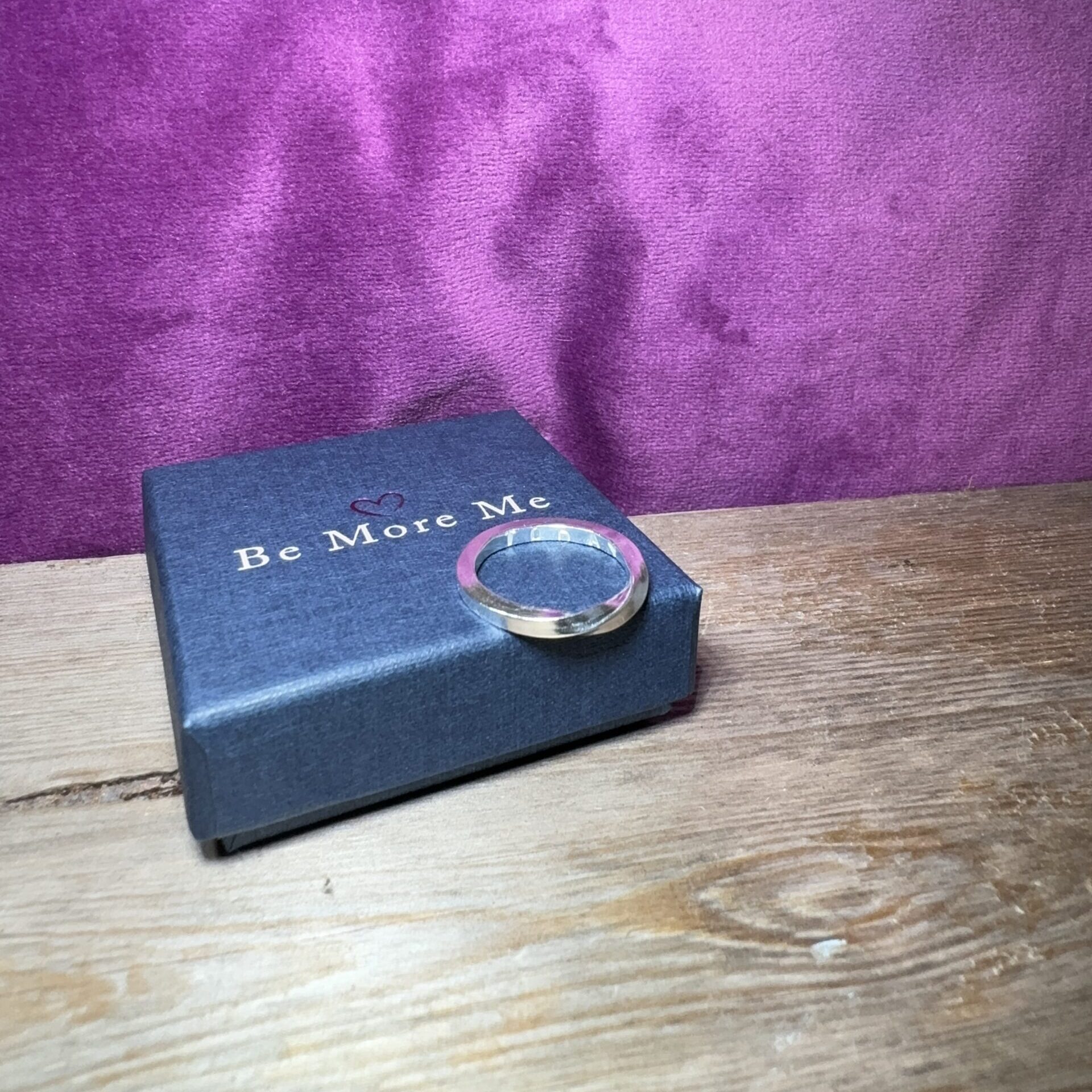 'Today' hand-stamped twisted paperclip necklace - Image 6