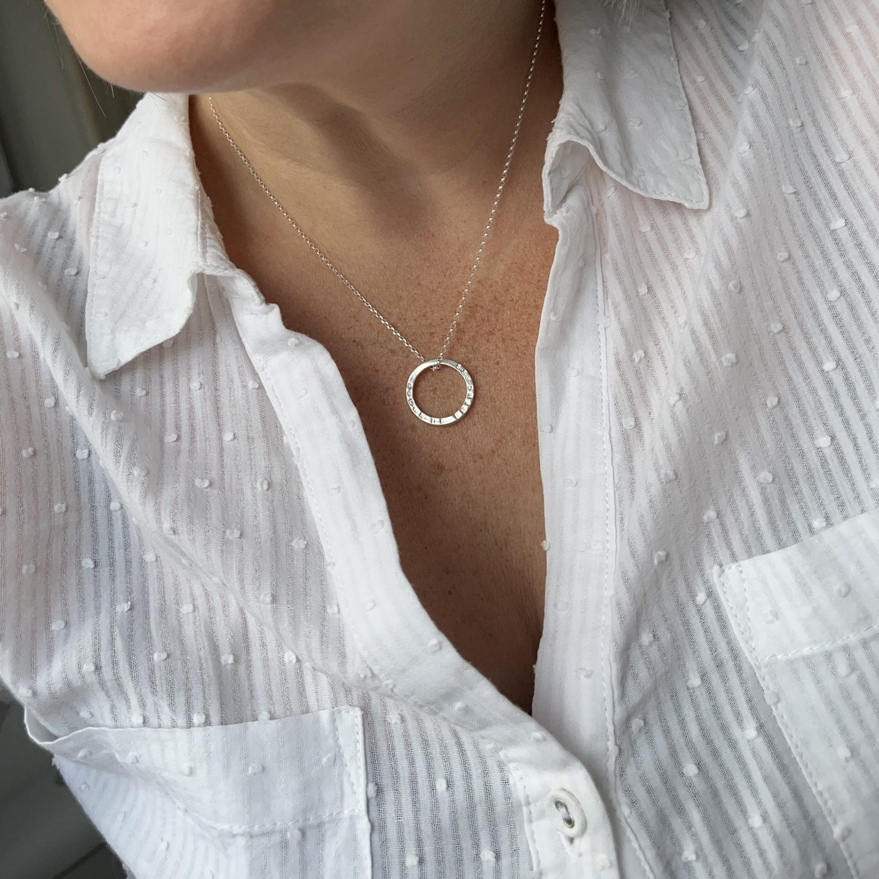 'Straighten your crown' - 'Grown up Princess' halo pendant - dainty chain - Image 4