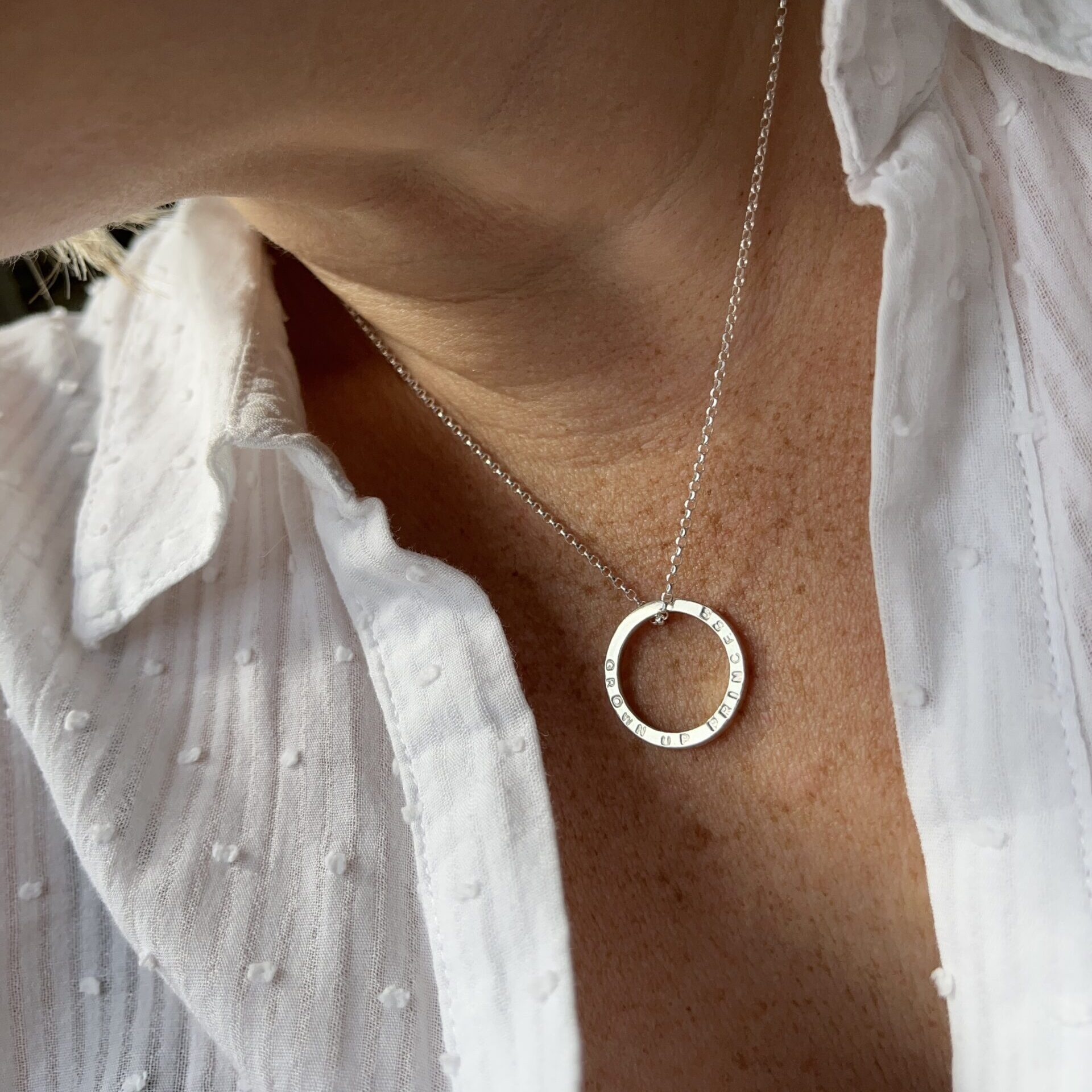 'Straighten your crown' - 'Grown up Princess' halo pendant - dainty chain - Image 2