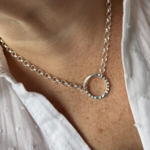 'Straighten your crown' - 'Grown up Princess' halo pendant - chunky chain